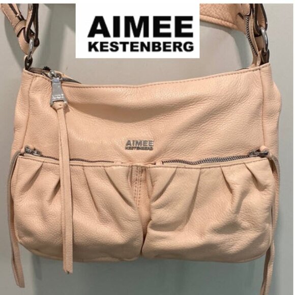 Aimee Kestenberg Blush pink Hobo Bag with Adjustable Strap NWOT - Picture 1 of 13